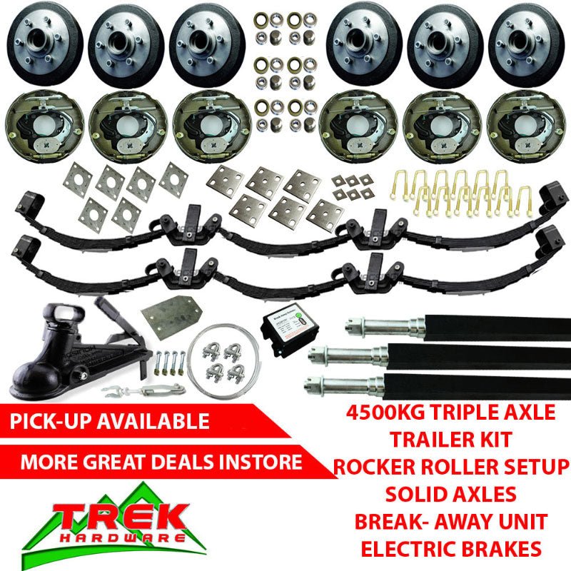 4500KG KIT, ROCKER ROLLER, ELEC TRI-AXLE - Trek Hardware