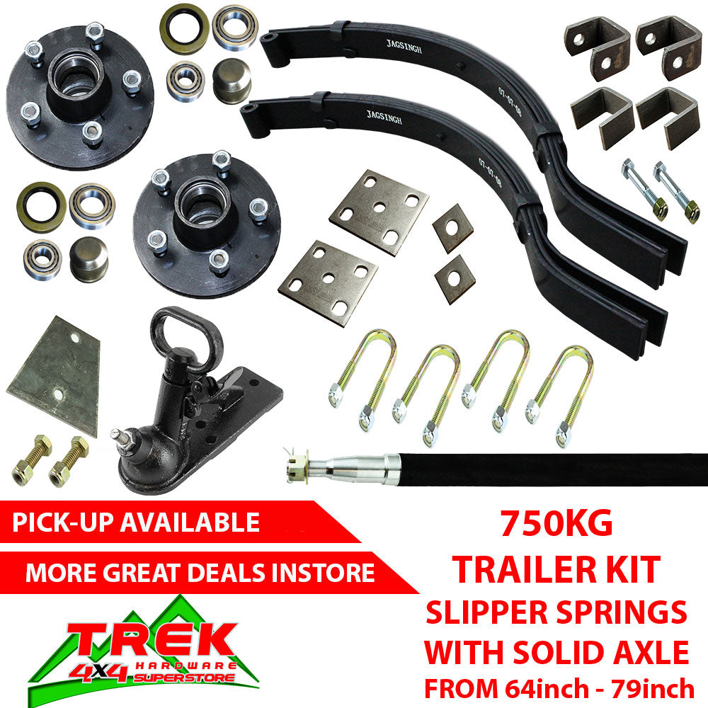 750KG KIT, SLIP SPRINGS SOLID AXLE - Trek Hardware