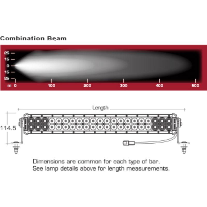 42In Dr LED Light Bar - Comboin