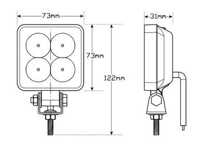 7312 Series Flood/Reverse Lamp