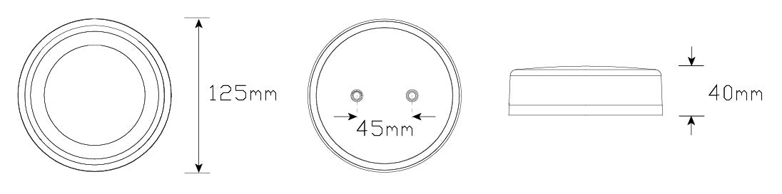 Maxilamp Singles Stop/Tail/Rev/Reflector