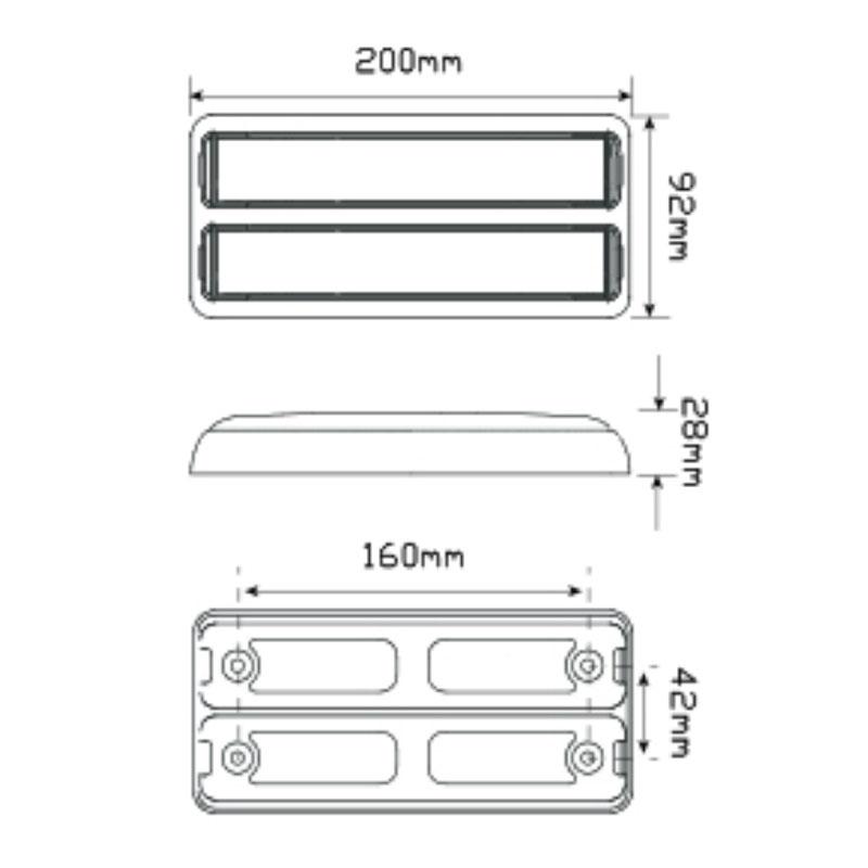 Stop/Tail/Indicator 200Barm