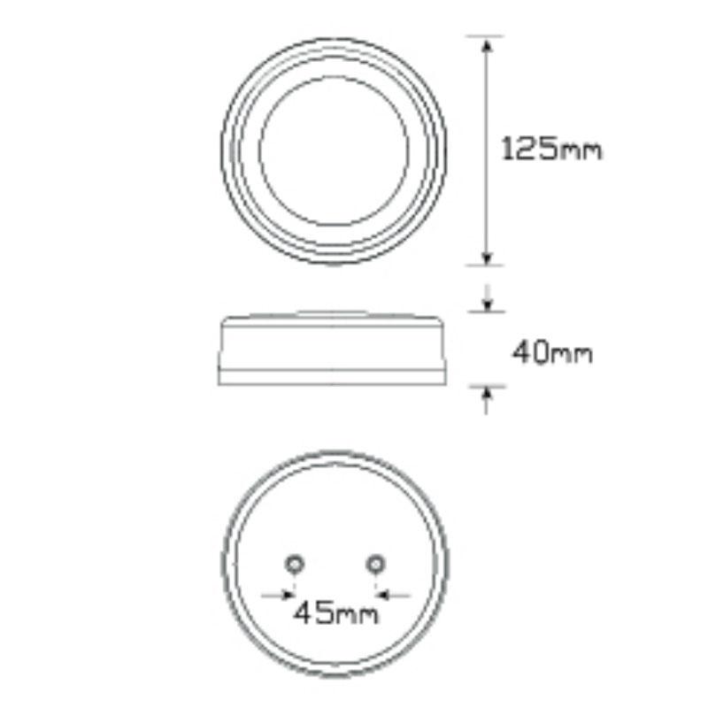 Stop/ Tail/ Indicator/ Reflector Maxilamp Single