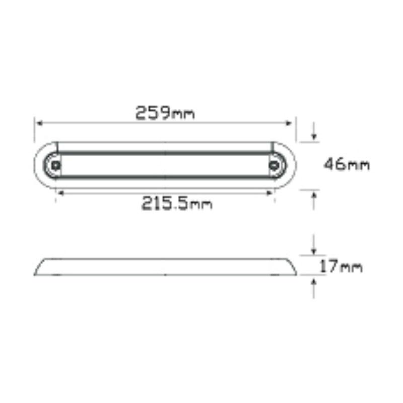 Stop/Tail Strip Lamp And Indicator 235Bbsi12/2